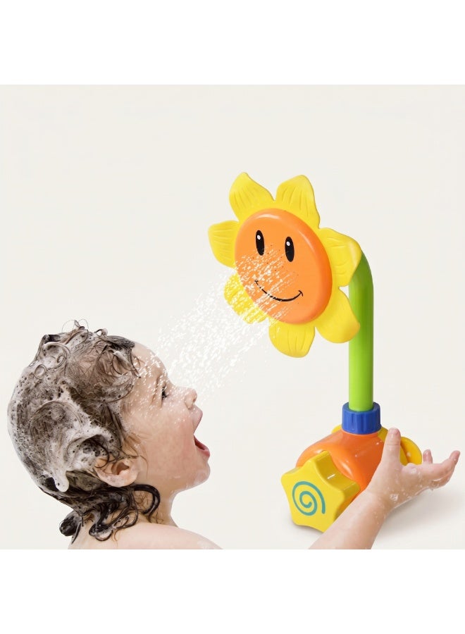 زين لعبة "زين" (Zain) لرشاش الاستحمام على شكل زهرة عباد الشمس – إصدار اللون الأصفر الزاهي - Image 1