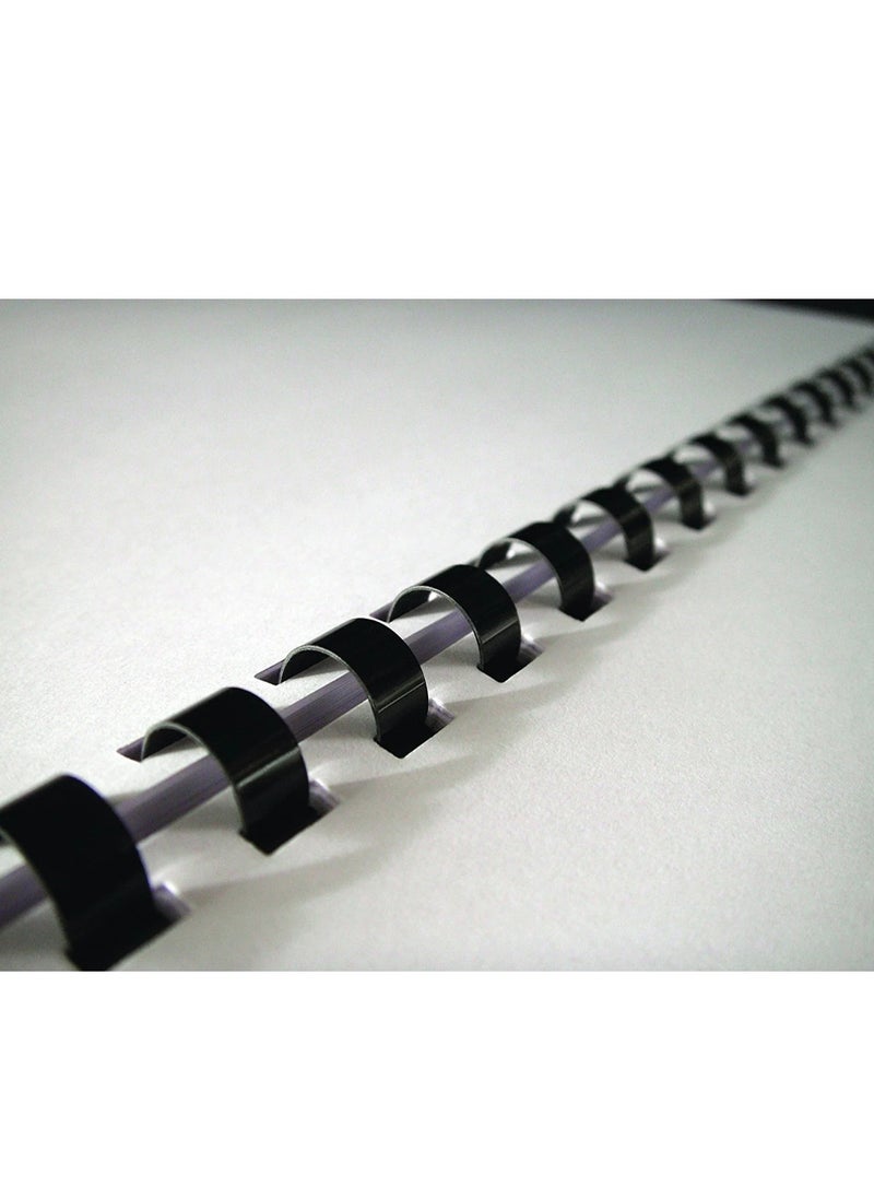 MASTER PLUS Comb Binding Spiral 14mm Plastic 125 Sheet 100pcs  - Image 1