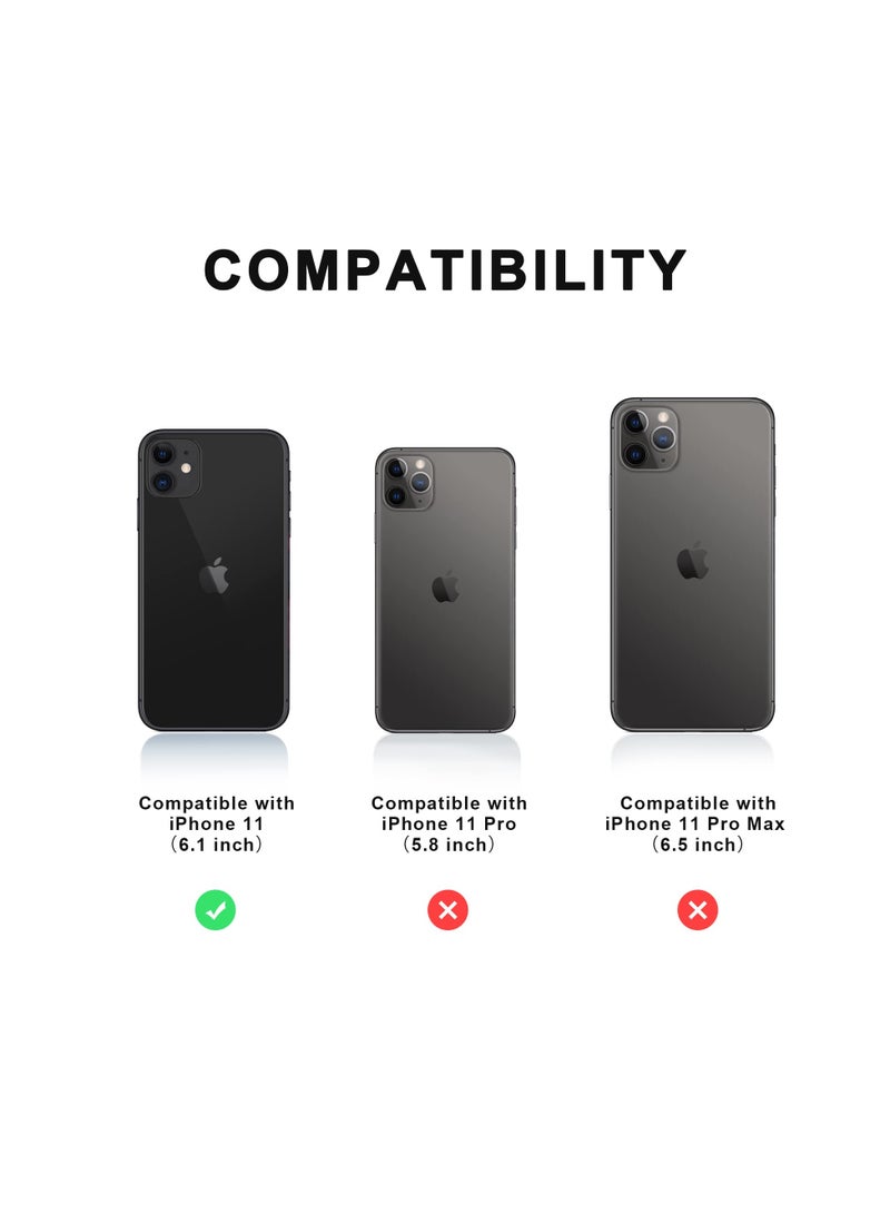 أوتشوانغ حافظة حماية شفافة لهاتف ايفون 11 مع 4 وسائد واقية مضادة للتصادم مدمجة عند الزوايا، للاصفرار ومضادة للصدمات ابل مقاس 6.1 انش من يو-سي هوانغ، سيليكون - Image 2