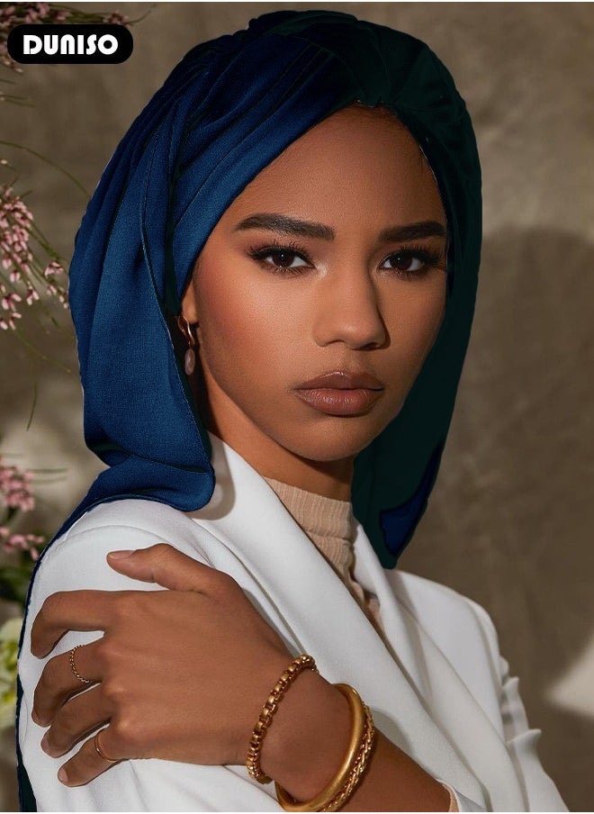 DUNISO - Women's Hijab, Premium Breathable Chiffon Hijab, Stylish and Comfortable Hijab Scarfs,  Very Comfy & Good for Everyday Use, Versatile and Artistic Scarf for Women - Image 1