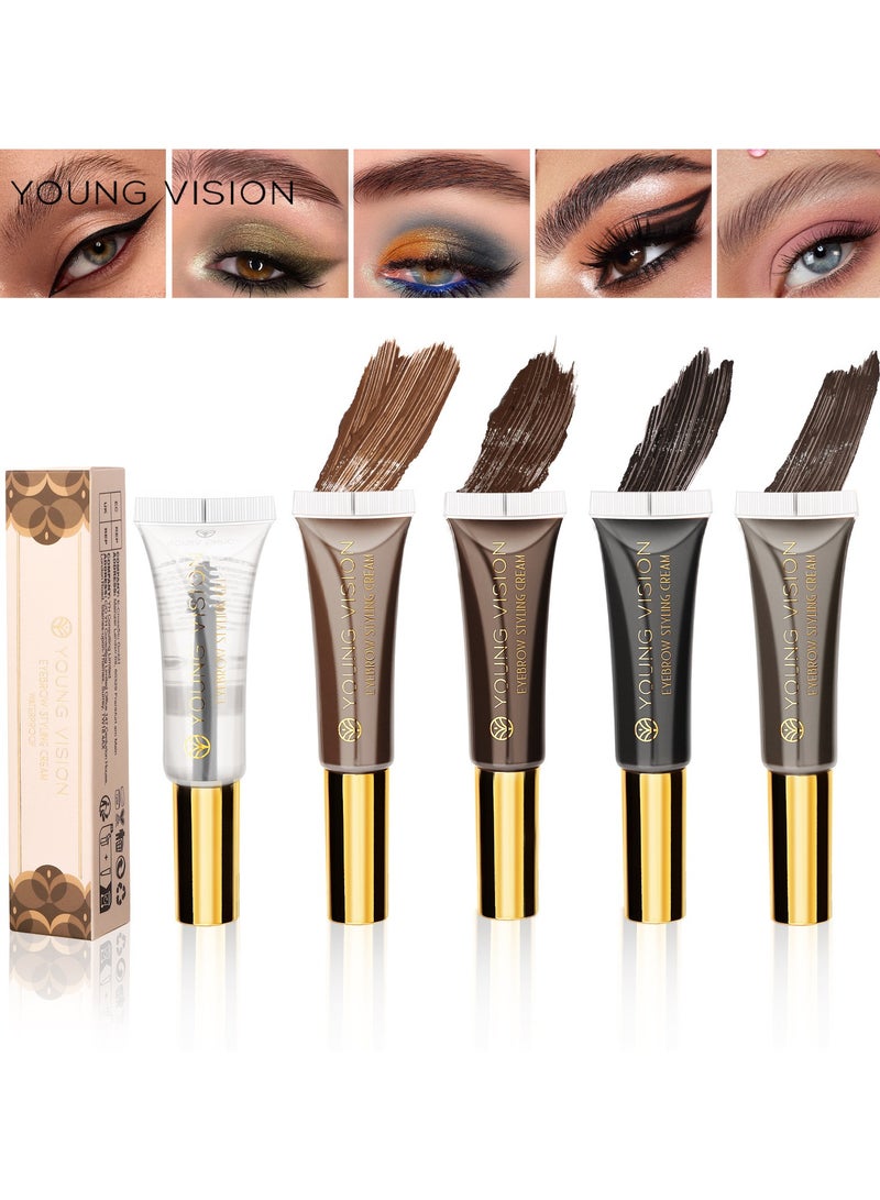 YOUNG VISION YOUNG VISION eyebrow dyeing cream three-dimensional shaping eyebrow gel square water solid color wild natural not easy to smudge brown  - Image 2