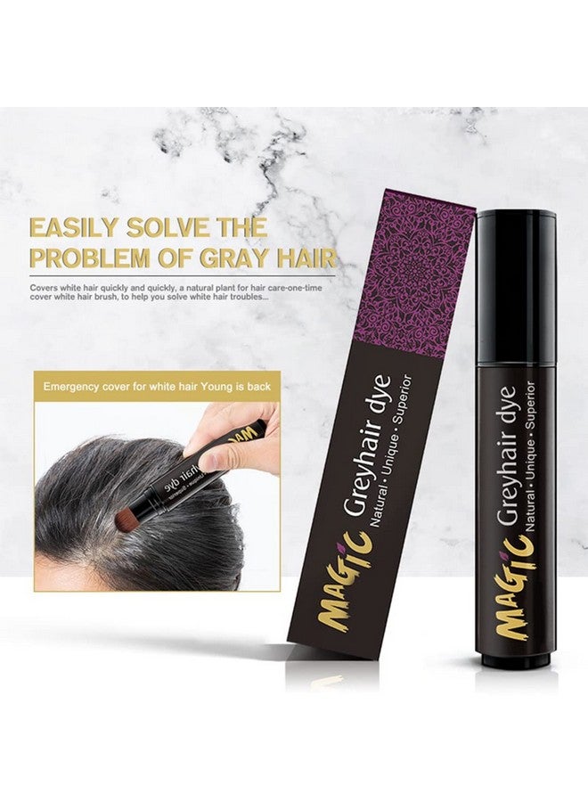 gowwim Root Touch Up Semi-permanent Hair Dye Pen to Cover Gray Hair Roots (Black) - Image 5