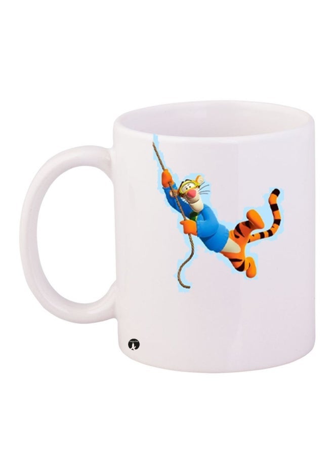 RYN Printed Coffee Mug White/Blue/Orange