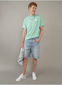 American Eagle AE EasyFlex شورت جينز فضفاض مقاس 9 بوصات  - Image 1