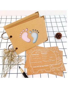 Excefore 40Pcs Advice Cards Baby Shower, Baby Prediction Cards for Shower Baby Reveal Games, Baby Shower Games Elephant New Parent Message Advice Book  - Image 1