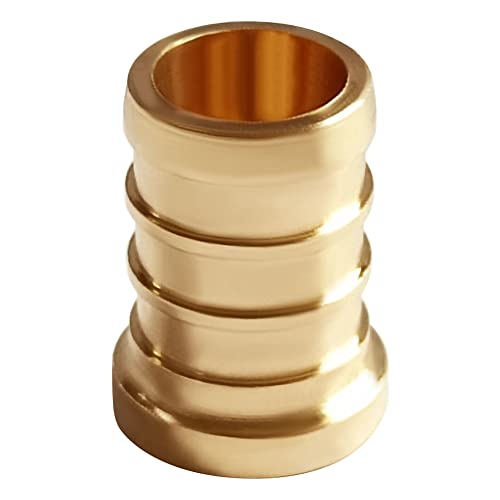 Uenede 20PCS LF Brass 1/2 Inch PEX Barb Plug End Cap Pipe Crimp Fitting - Image 4