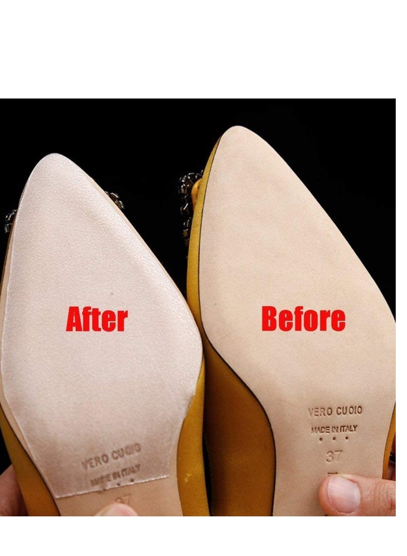 Excefore Sole Sticker, 8Pcs Crystal Clear Self-Stick Pads Protector Shoe Bottoms Slip Resistant Cover for Ladies Heels  - Image 4