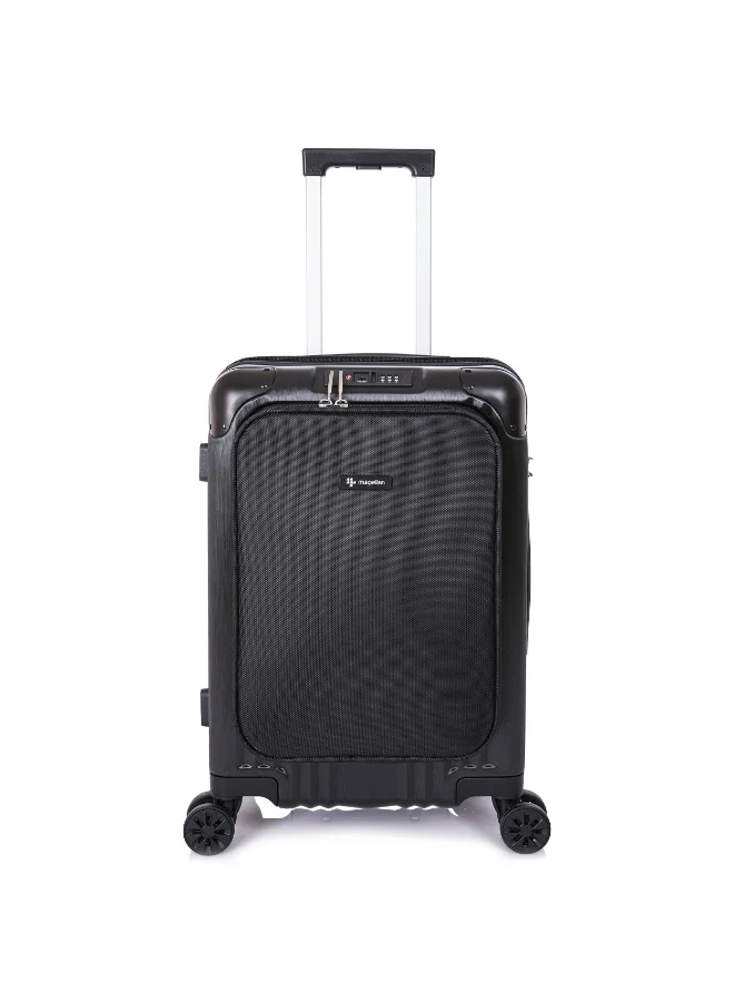 MAGELLAN Hard Shell Cabin Suitcase PC Carry-On Luggage Trolley 20 Inch CTH0077F-20 with USB Port TSA Lock 4 Double Spinner Wheels