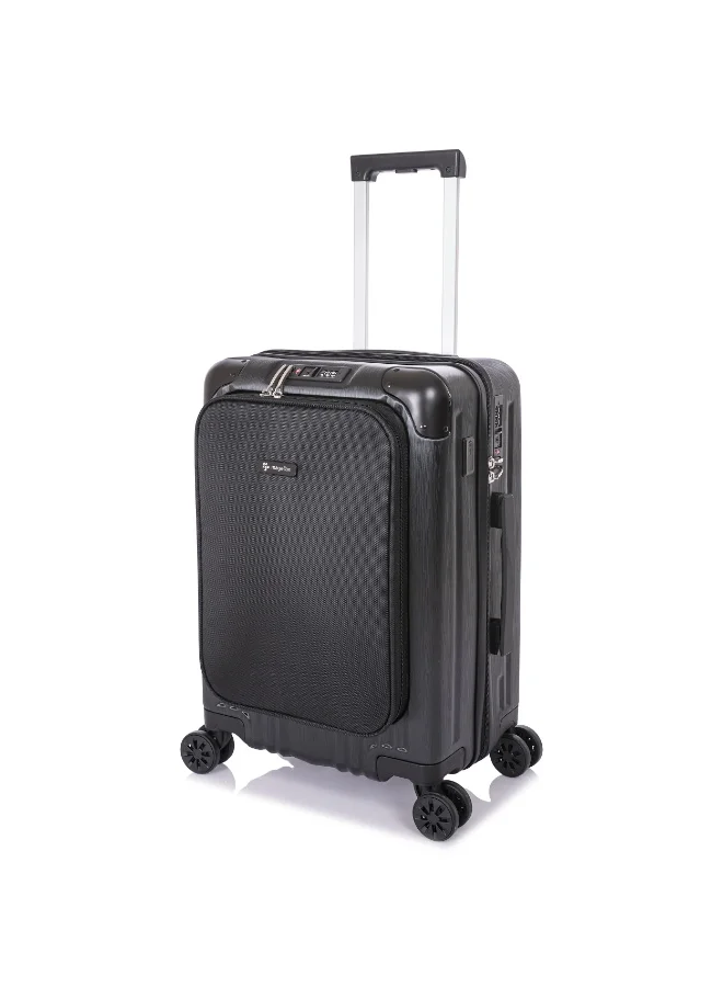 MAGELLAN Hard Shell Cabin Suitcase PC Carry-On Luggage Trolley 20 Inch CTH0077F-20 with USB Port TSA Lock 4 Double Spinner Wheels