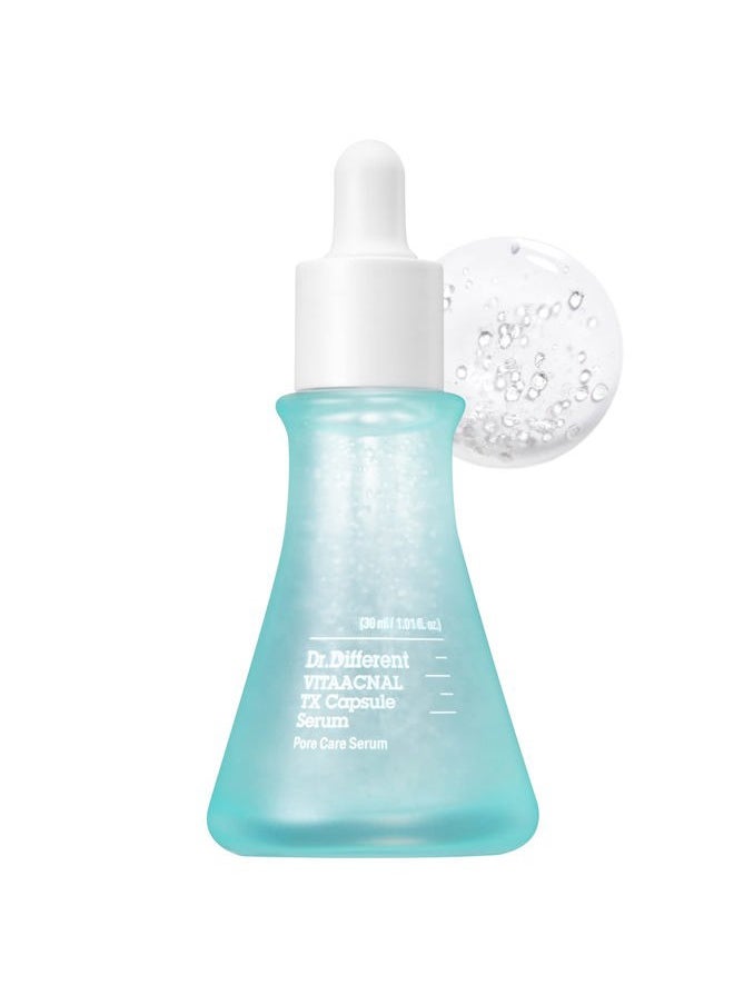 Dr.Different Dr. Different VITAACNAL TX Capsule Serum 1.01 fl.oz. - Pore Reducer Face Serum - Clearing Acne, Breakout and Hyperpigmentation - Pore Refining and Sebum Control with Tea Tree and Linoleic Acid  - Image 1