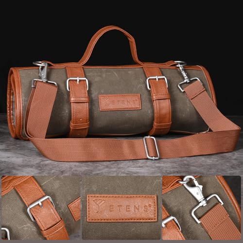 Etens Travel Bartender Kit – 22-Pc Bartending Kit with Bar Tools Bartender Accessories, Waxed Canvas Tool Bag – Professional Stainless Steel Bar Tools Set with Standard Jigger, Unbreakable Squeezer - Image 4