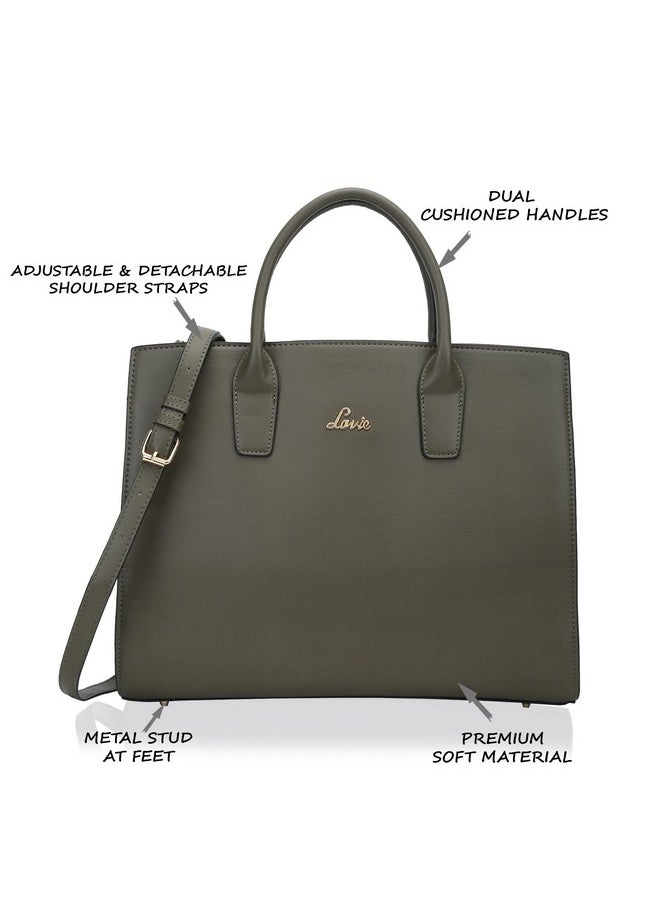 Lavie Lavie Ellon Women's Laptop Handbag (Olive)  - Image 3