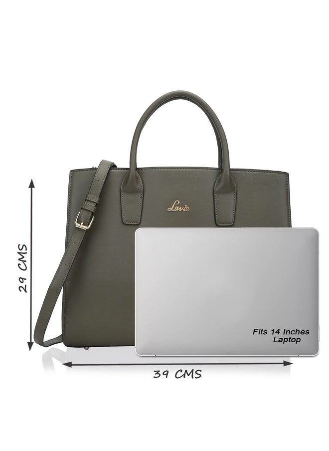 Lavie Lavie Ellon Women's Laptop Handbag (Olive)  - Image 4