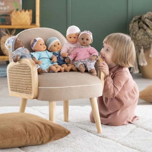 Corolle Bébé Calin Maël Boy – 12″ Soft Body Doll with Sleeping Eyes, Vanilla-Scented Vinyl, Blue Outfit & Hat – First Baby Doll for Toddlers 18 Months+ Cute Reborn Realistic Dolls - Image 2