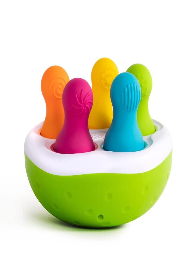 Fat Brain Toys Fat Brain Toys F248 Fat Brain SpinnyPins, Kids Preschool, Spinning and Sorting Building Sets, Early Development Toy for Babies Aged 18 Months and Older, Multicoloured - Image 1