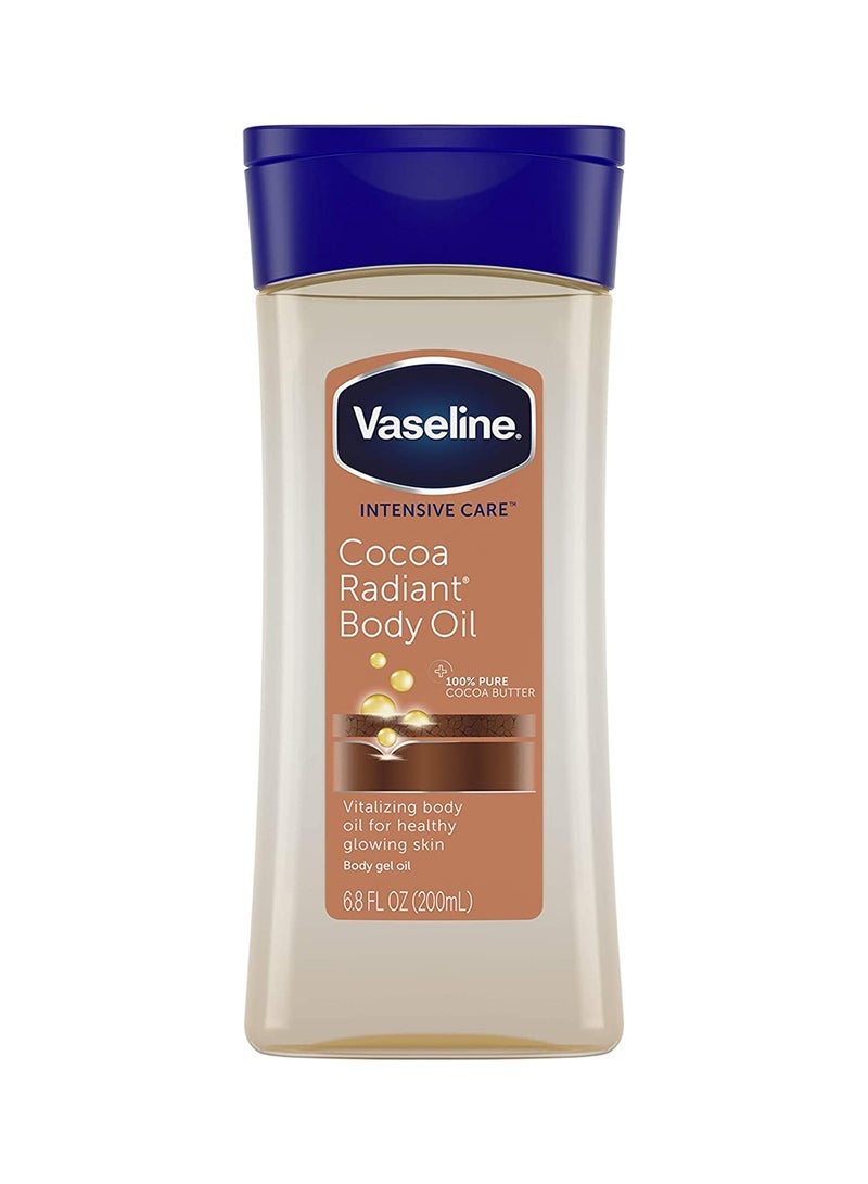 Vaseline زيت الجسم الكاكاو المتألق للعناية المكثفة 200 مل