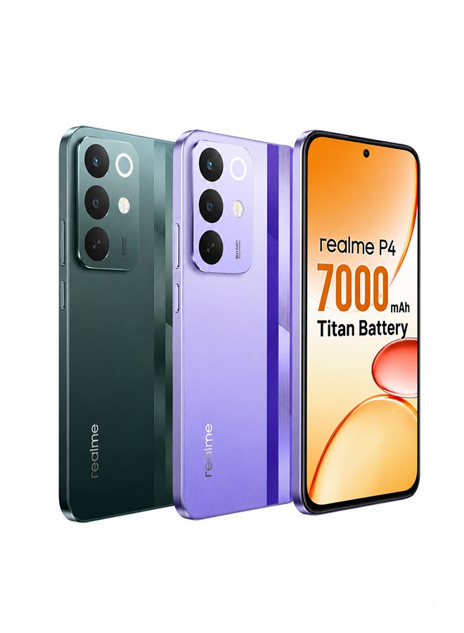 ريل مي P4 Dual SIM 4G Racing Purple 8GB RAM 256GB - International Version - Image 2