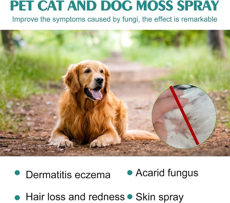 Makbeaty Pet skin medicine spray for cats and dogs to remove mites, itching, redness, swelling and itching（30ml） - Image 3