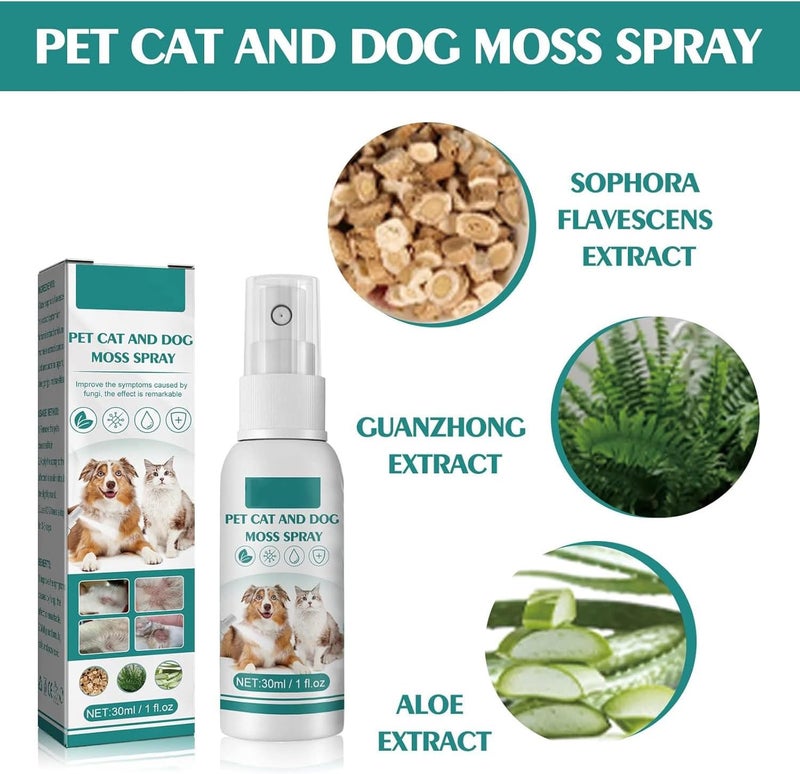 Makbeaty Pet skin medicine spray for cats and dogs to remove mites, itching, redness, swelling and itching（30ml） - Image 5
