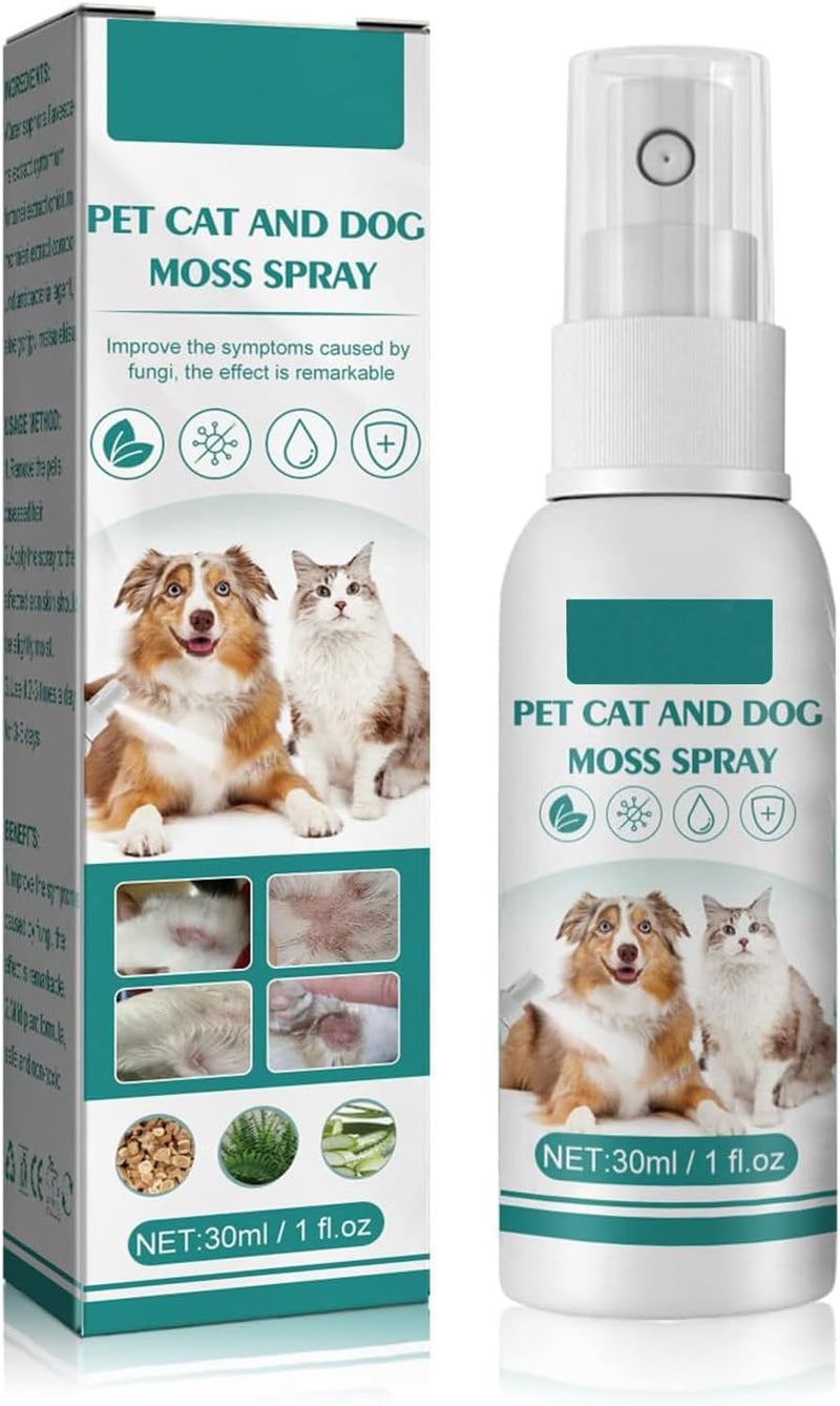 Makbeaty Pet skin medicine spray for cats and dogs to remove mites, itching, redness, swelling and itching（30ml） - Image 1