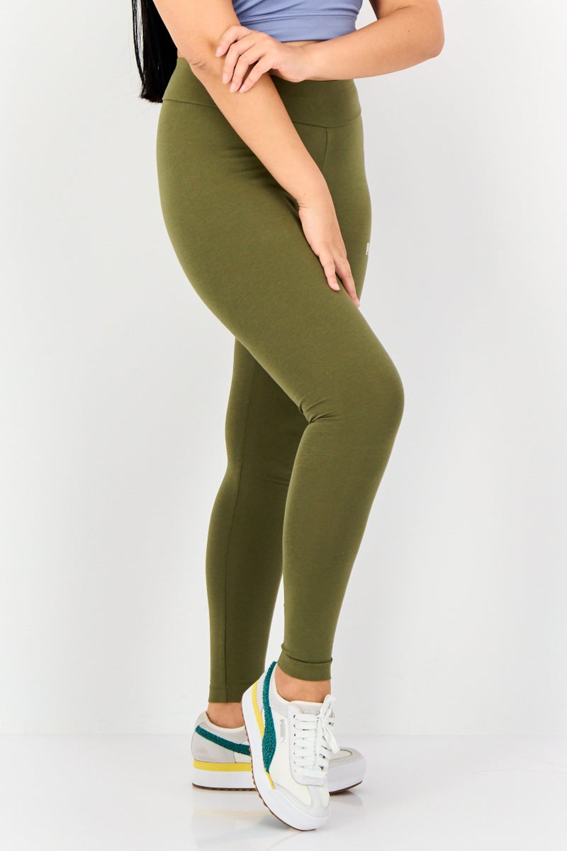 PUMA Women Sportswear Fit Pull On Training Leggings, Forest Green - Image 4