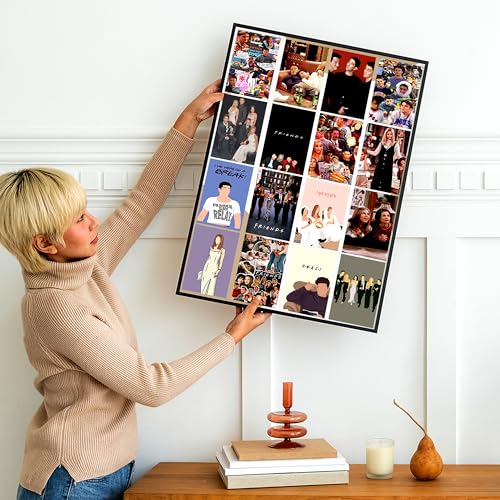 Rousrie Paper Aesthetic F.R.I.E.N.D.S Tv Shows Wall Collage Kit for Study Room Walls Decoration Size:4.00X6.00 Inches (Set of 63 Decor Stickers Poster) Self-Adesive Poster, Home, Self-Adhesive - Image 3