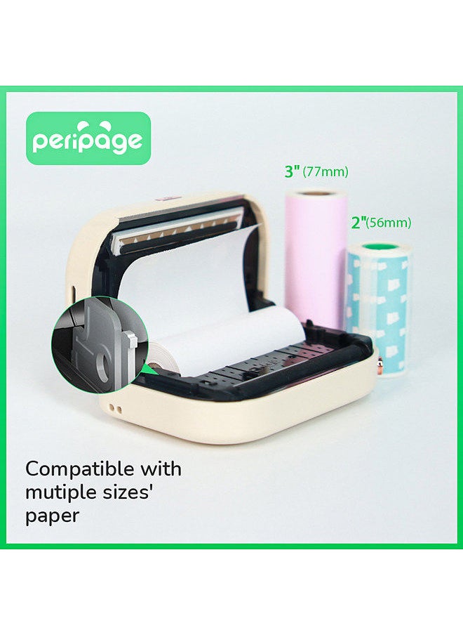 PeriPage A3X Mini Portable Photo Sticker Printer 203dpi BT Wireless Mobile Thermal Printer Receipt Label Maker Support 77mm/56mm Paper Width Compatible with Android iOS Windows  - Image 4