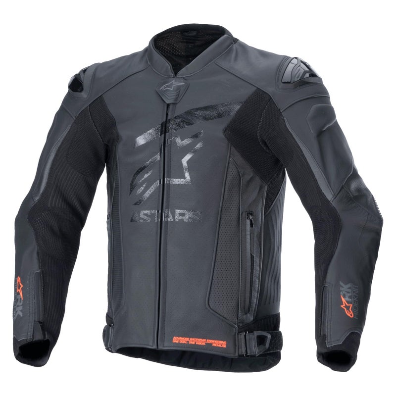 Alpinestars GP Plus R V4 Rideknit Leather Jacket, Race Fit, CE-Certified, Stretch Zones, Premium Cowhide, Advanced Airflow Panels, 56, Black/Black - Image 5