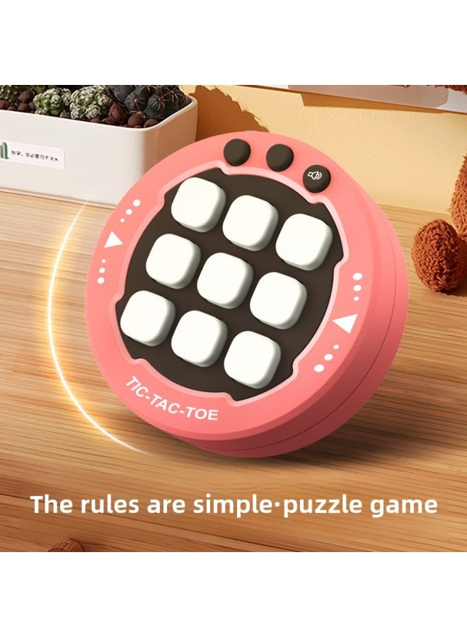 Triple Tac Tac Game Game Machine Children's Interactive Desktop Game Thinking Training New-Colour:English Tic-tac-toe  Opp  - Image 4