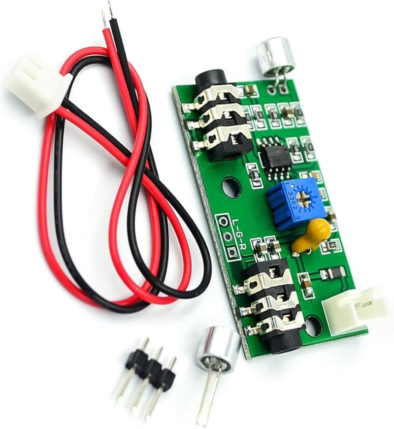 Low Voltage Mic Module With Variable Control 3.5mm 3Pin Outputs 2 6 10V High Sensitivity Amplifier 1 Set - Image 2