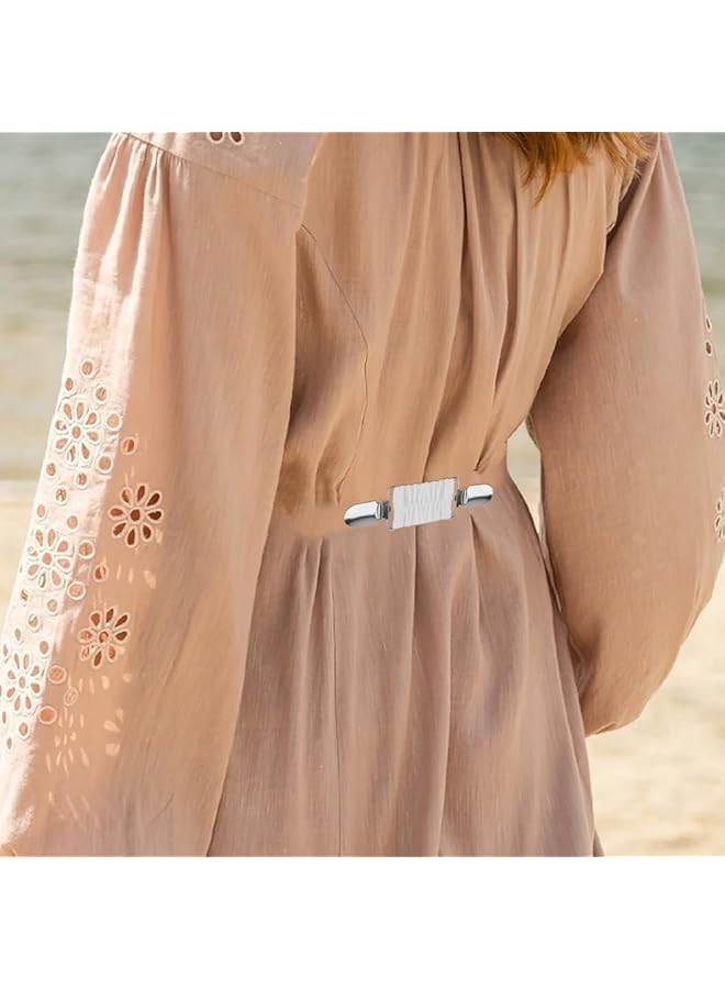 erorex Dress Clips Back Cinch Shirt Clips For Women Clothing Sweater Clips Waist Cincher Clip Scarf Clip Shawl Clips Cardigan Clips Clasps White Grey Black - Image 4