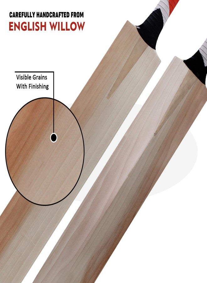 Zhoosh ™ English Willow Short Handle Fine Grade III Cricket Bat (SH) - Image 2