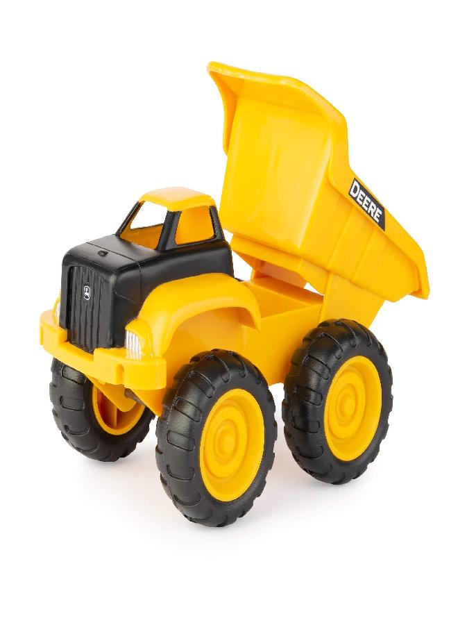 John Deere Dump Truck Toy and Toy Tractor with Loader - Sandbox Toys for Kids - Yellow - Ages 18 Months and Up - 6 Inch - 2 Count - Image 2