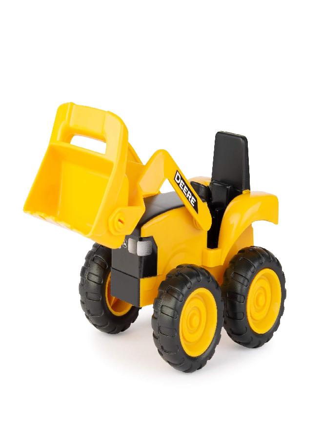 John Deere Dump Truck Toy and Toy Tractor with Loader - Sandbox Toys for Kids - Yellow - Ages 18 Months and Up - 6 Inch - 2 Count - Image 3
