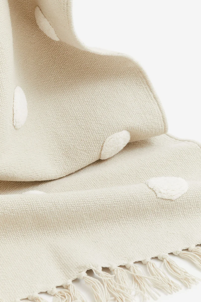 اتش اند ام Tufted-Spot Cotton Rug