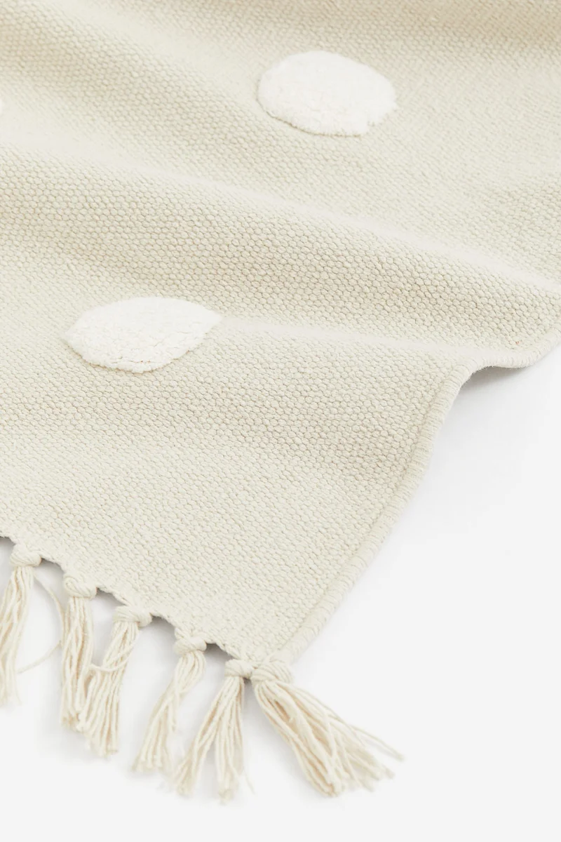 اتش اند ام Tufted-Spot Cotton Rug