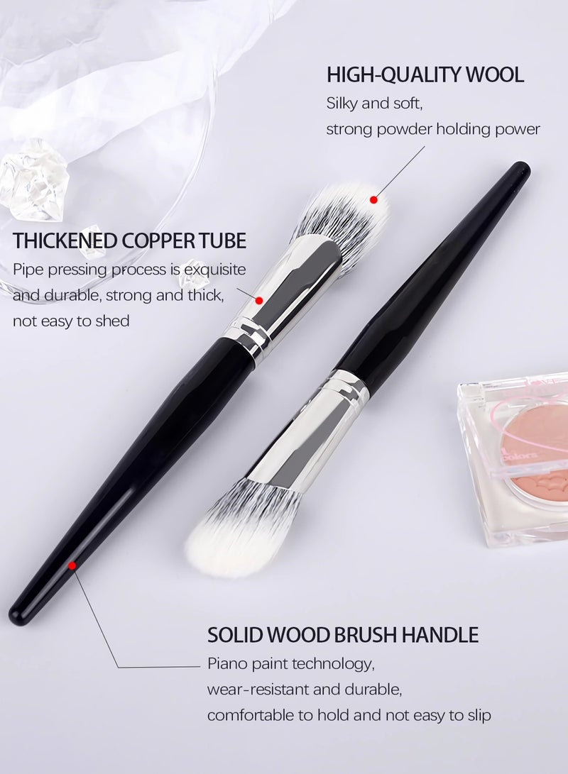 اوكيل فرشاة تحديد الوجه وأحمر الخدود بزاوية احترافية - فرشاة تحديد الوجه - تطبيق مكياج دقيق - Image 2