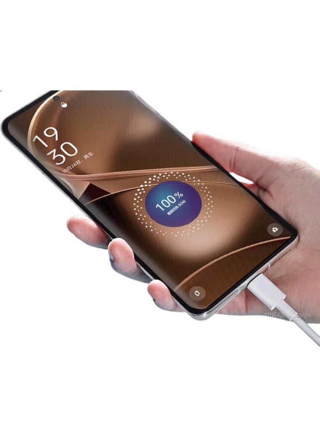 Trendy Style Chuanfan Compatible With Oppo Data Cable, 100W/80W/65W Fast Charging, For Reno 14/13/12 Pro/12/11, Find X8/X8 Pro/X7, K12/K12X/K12S, Charging Cable, 3 Meters - Image 2