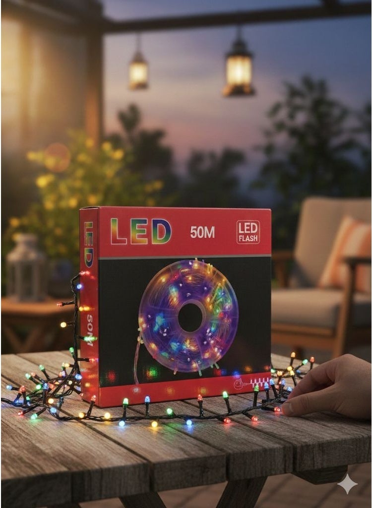 50 M LED lights for parties, Holiday Decor - Image 1