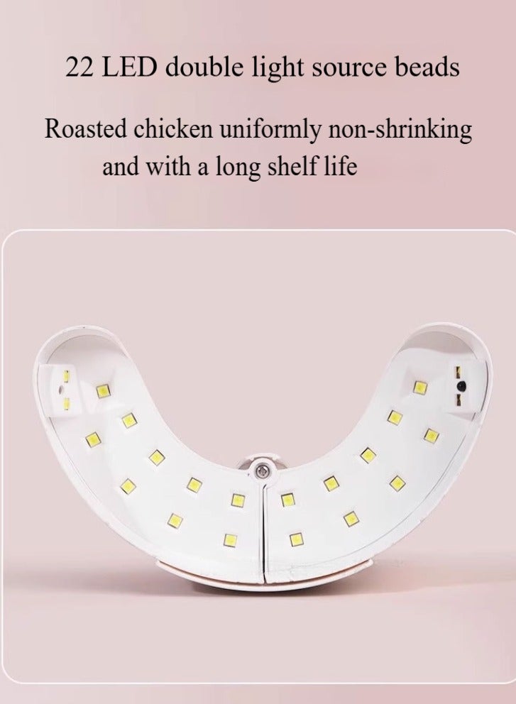 Professional Gel Polish LED Nail Dryer Light Nail Dryer, LED Nail Lamp for Professional Nail Salon Nail Polish Curing Manicure Pedicure and Manicure Tools White - Image 2