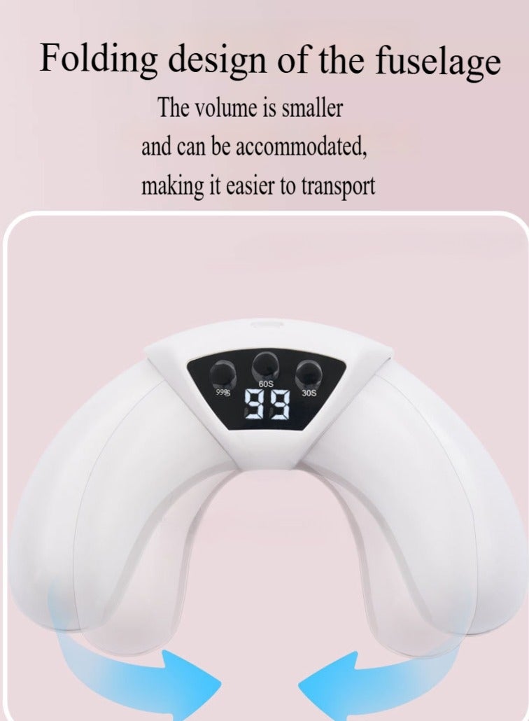 Professional Gel Polish LED Nail Dryer Light Nail Dryer, LED Nail Lamp for Professional Nail Salon Nail Polish Curing Manicure Pedicure and Manicure Tools White - Image 5