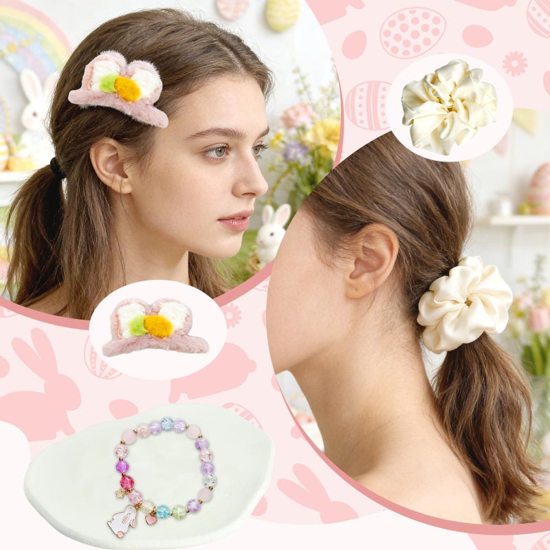 LUICONMO Easter Gifts for Teen Girls Women, Easter Baskets Stuffers for Teens Adults, Self Care Spa Gift Basket Spring Gifts Set Box with Bunny Theme Glass Cup - Brighten up Her Day! - Image 5