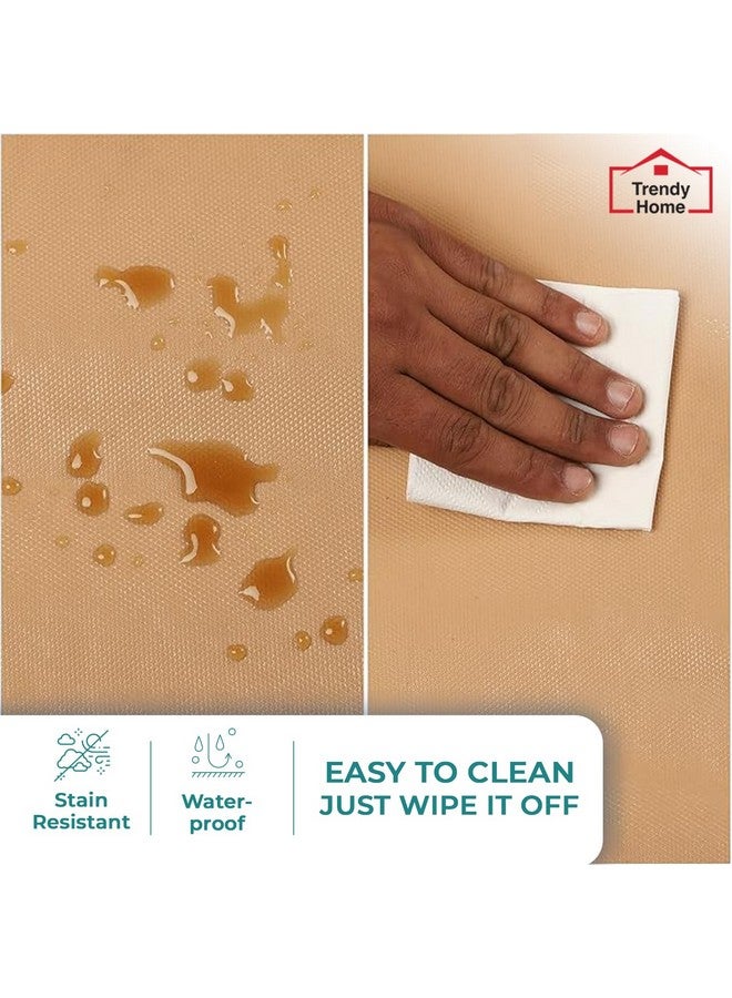 Senego by Trendy Home Anti-Slip Mat for Kitchen (45 cm x 5 m), Food Grade & Washable, Mat for Fridge, Shelves, Cupboards, EVA Shelf Liner Sheet for Drawers & Wardrobe (Diamond Texture, Beige) - Image 3