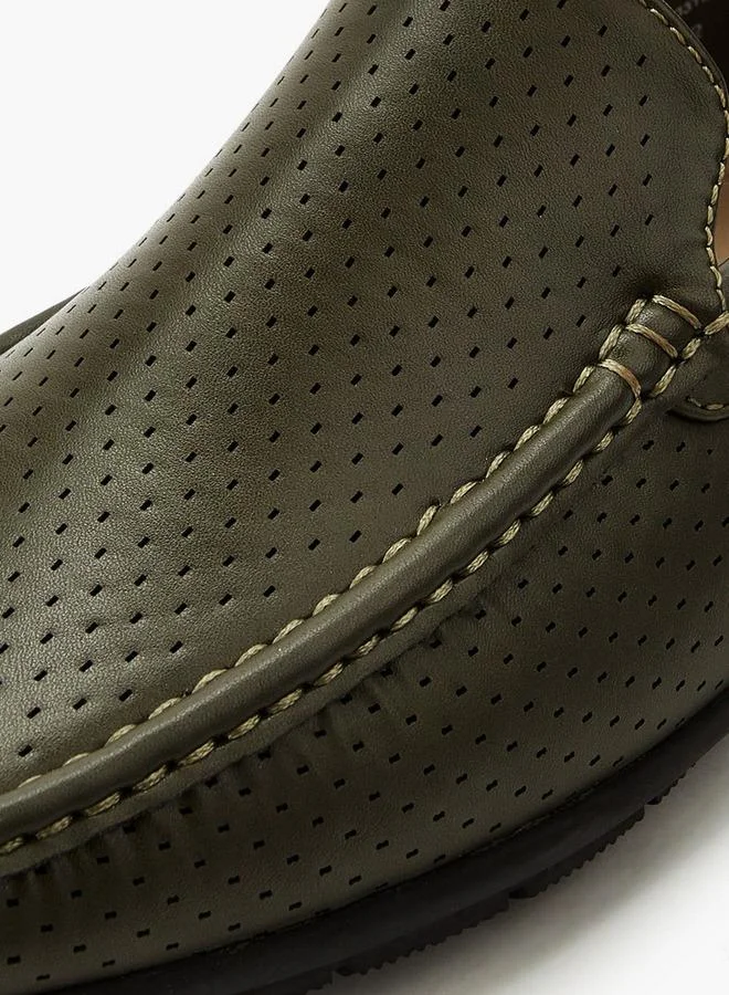 Renzo Ruganni OLIVE Men Textured Loafers for Men | Best Price UAE