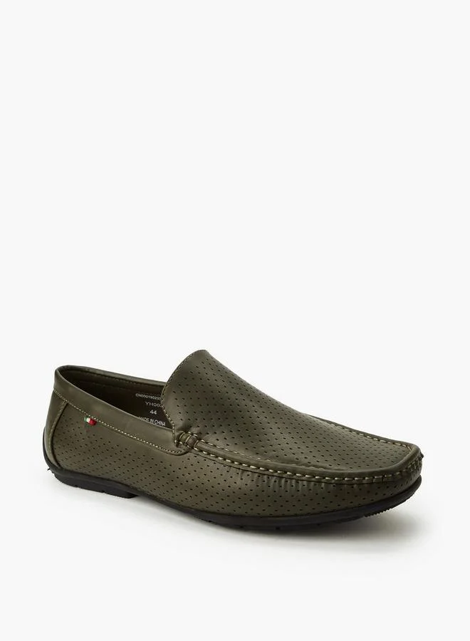 رينزو روجاني Men Textured Loafers
