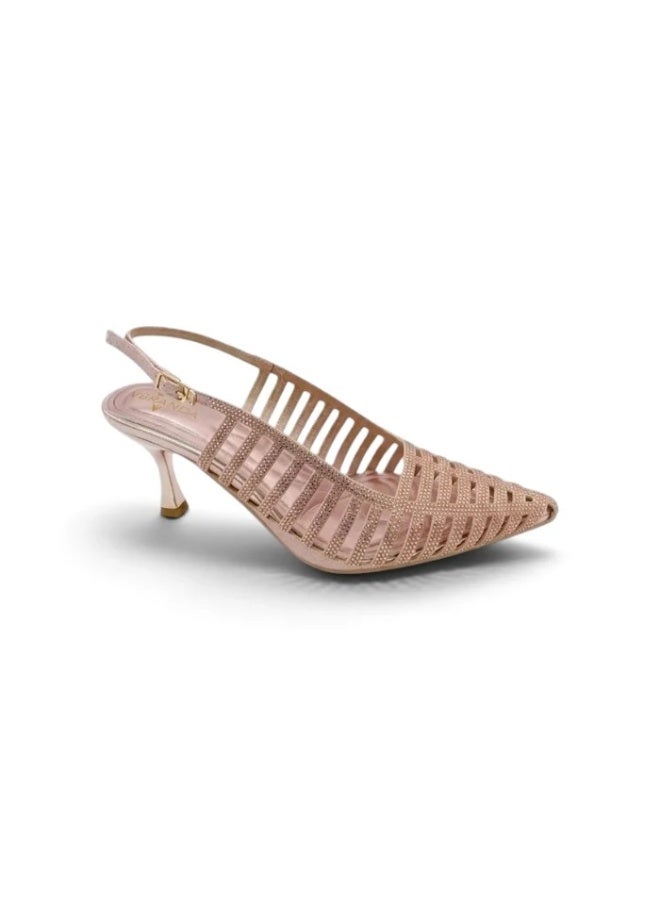 Vbranda Crystal Embellished Mesh Heels C-89 - Image 2