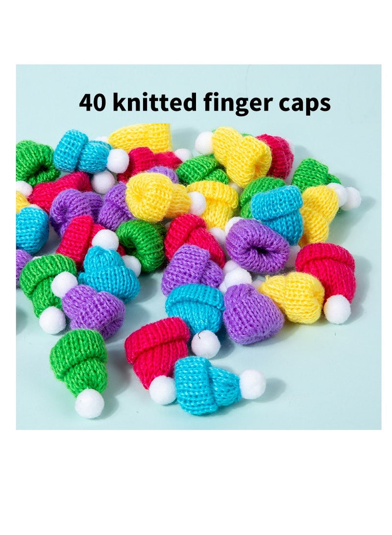 Thumb cap left and right hand training, color recognition thinking training, children's puzzle toys, parent-child interactive board game, suitable for children and party games - Image 2