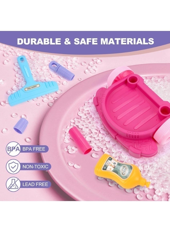 WALALLA Toddler Cleaning Set, 12PCS Detachable Kids Broom and Dustpan Set Includes Mop, Brush, Scraper, Handcart, Bucket and More, Pretend Play Housekeeping Kit, Birthday Gift for Boys Girls Aged 3+ - Image 5