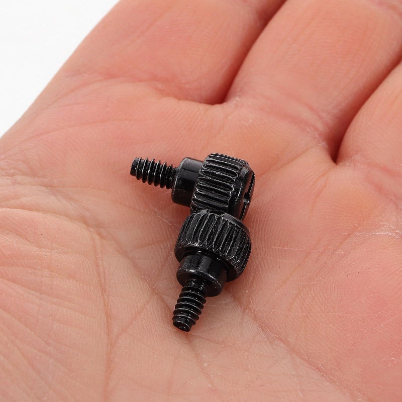Black Zinc Plated Thumb Screws 10pcs Round Head PC Case Replacement Screws For Laptop Repair DIY - Image 5