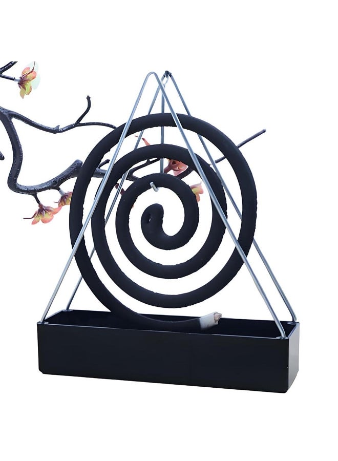 Iron Mosquito Coil Holder & Incense Burner Frame Incense Holders Coil Modern Repellent Incense Rack For Household Bedroom Patio